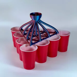 Beer Pong Funnel Dispenser Beerpong Partygame 10 Cups