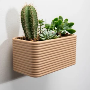 Wide Wall Planter - Poppy