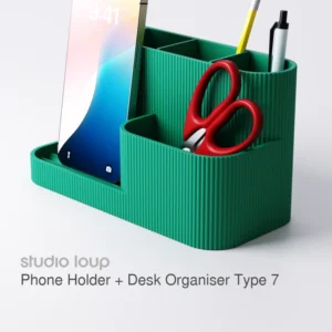 Phone Holder + Desk Organiser Type 7